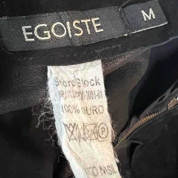 Black Suede Mini Skirt vintage - Picture 8 of 8